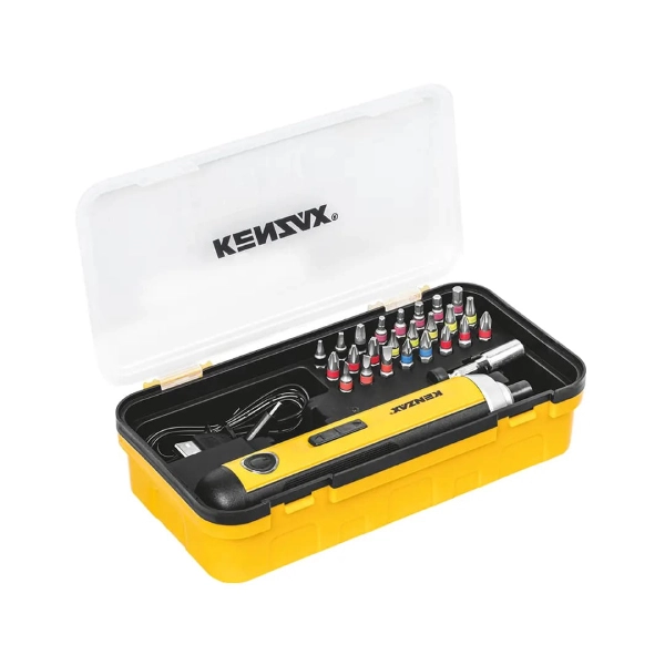 ست پیچ گوشتی شارژی کنزاکس 3.6 ولت مدل 8204 قلمی