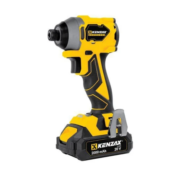 پیچ‌گوشتی شارژی کنزاکس ۲۰ ولت ۲۳۰ نیوتن‌متر مدل 8805 چکشی تک باتری