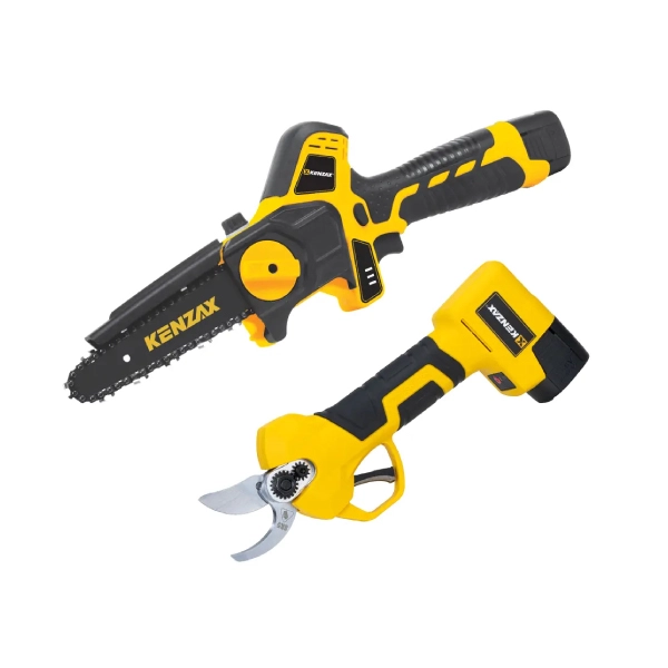 ست ترکیبی اره زنجیری و قیچی شارژی کنزاکس مدل 8740