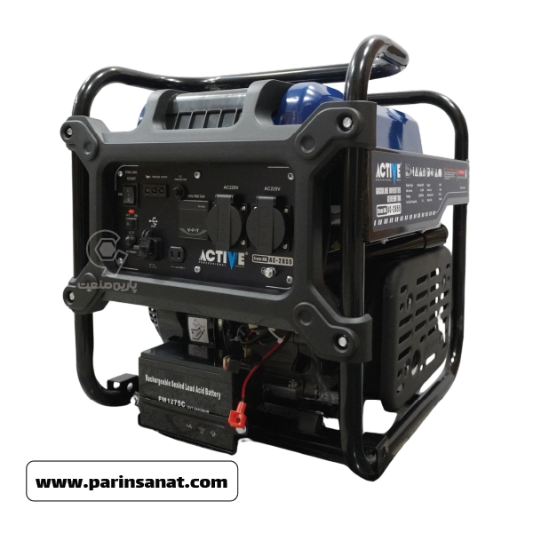 موتور برق اینورتری اکتیو 5 کیلووات مدل AC-2855 ریموت‌دار