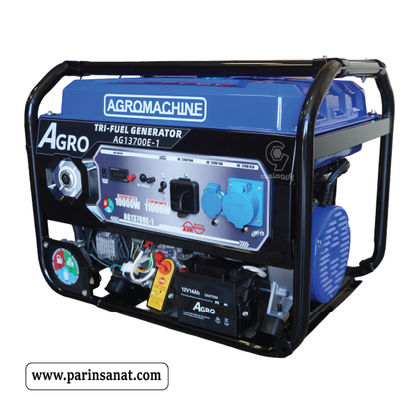 موتور برق سه گانه سوز آگرو 11 کیلووات مدل AG13700E-1 تک فاز استارتی