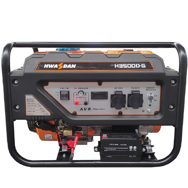 موتور برق بنزینی هواسدان 3 کیلووات مدل H3500D-G تک فاز