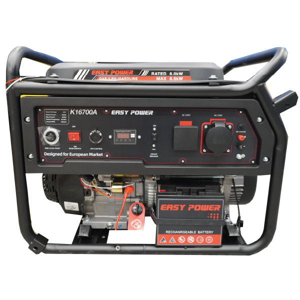 موتور برق سه گانه سوز ایزی پاور 8.5 کیلووات مدل K16700A ریموت دار