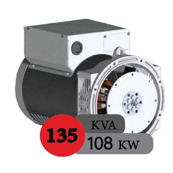 ژنراتور مکالته 135 کاوا سه فاز مدل ECP34-2M/4C
