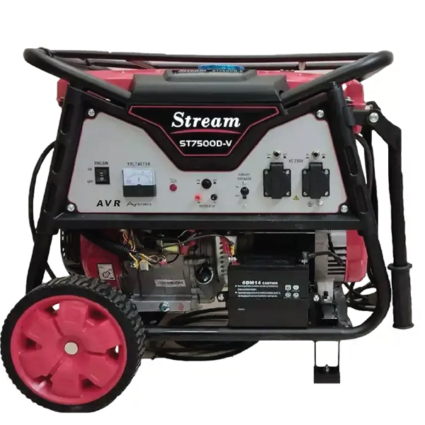 موتور برق بنزینی استریم 6.5 کیلووات مدل ST7500D-V تک فاز