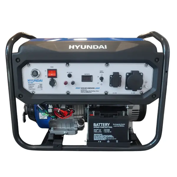 موتور برق بنزینی هیوندای 7.5 کیلووات مدل HG-7055 پورت ats