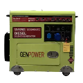 موتور برق دیزلی جن پاور 8.8 کیلووات مدل GDG9500EC استارتی با AVR