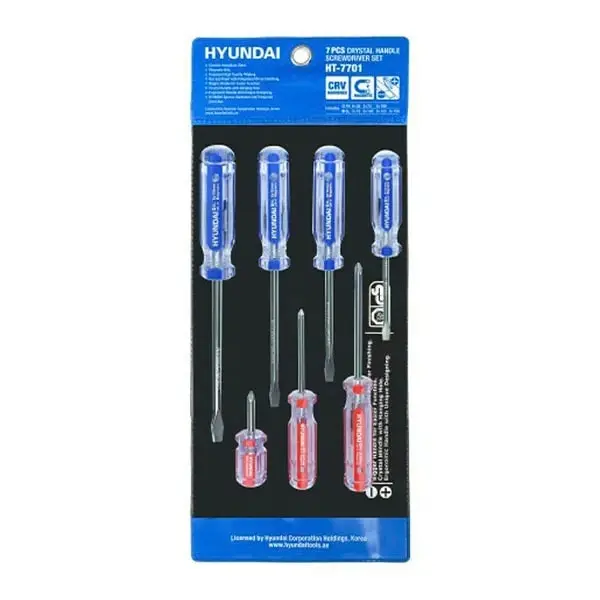 پیچ گوشتی هیوندای مدل HT-7701 بسته 7 عددی