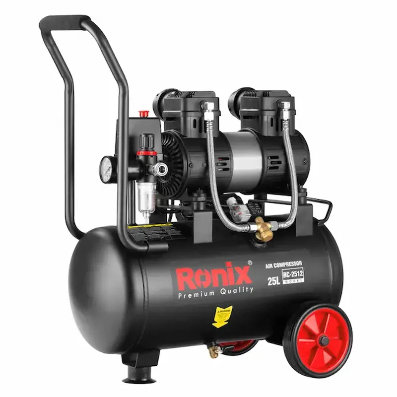کمپرسور باد ۲۵ لیتری بی‌صدا رونیکس مدل RC-2512