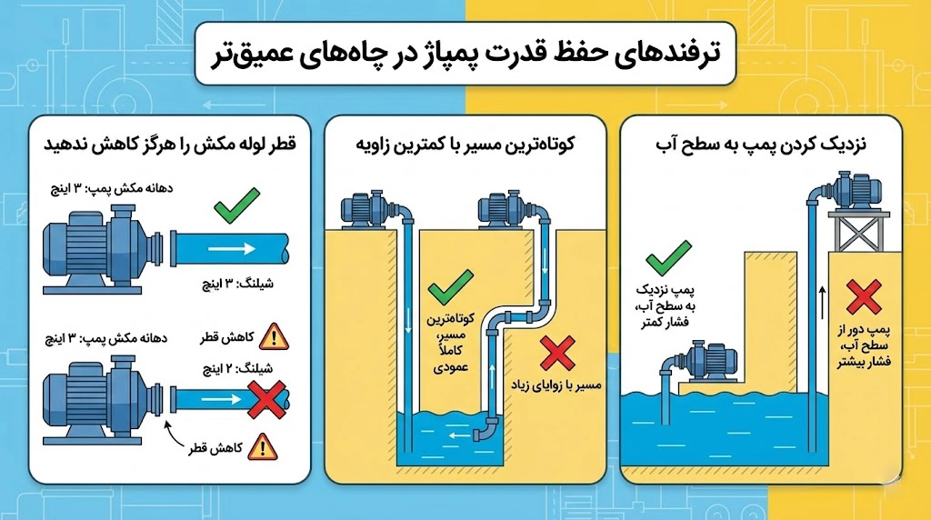 ترفندهای حفظ قدرت پمپاژ در چاه&zwnj;های عمیق&zwnj;تر