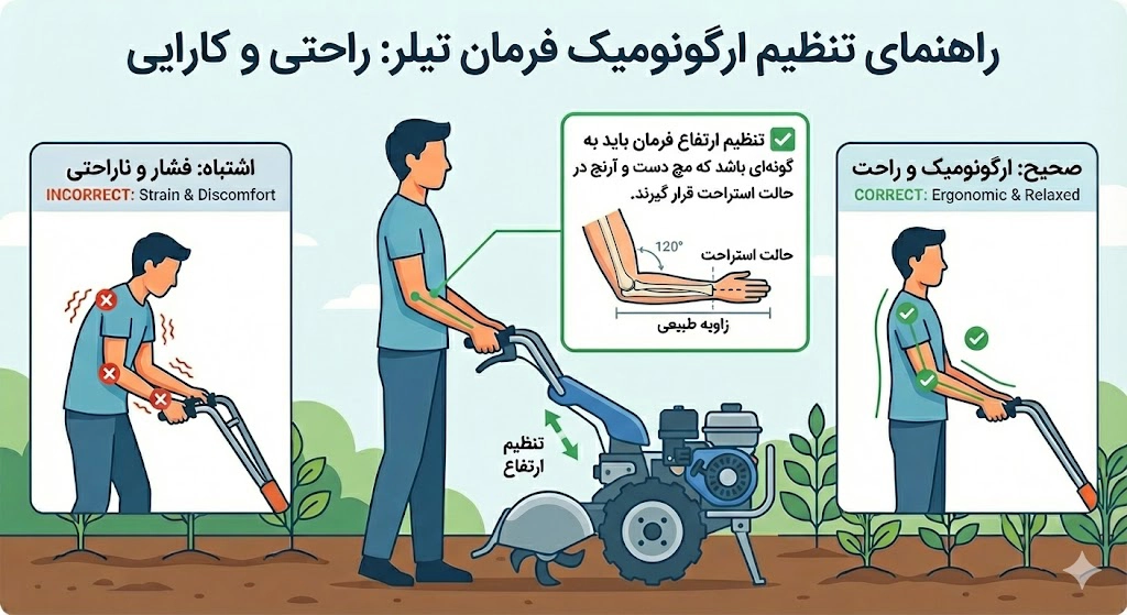 تنظیم ارتفاع فرمان