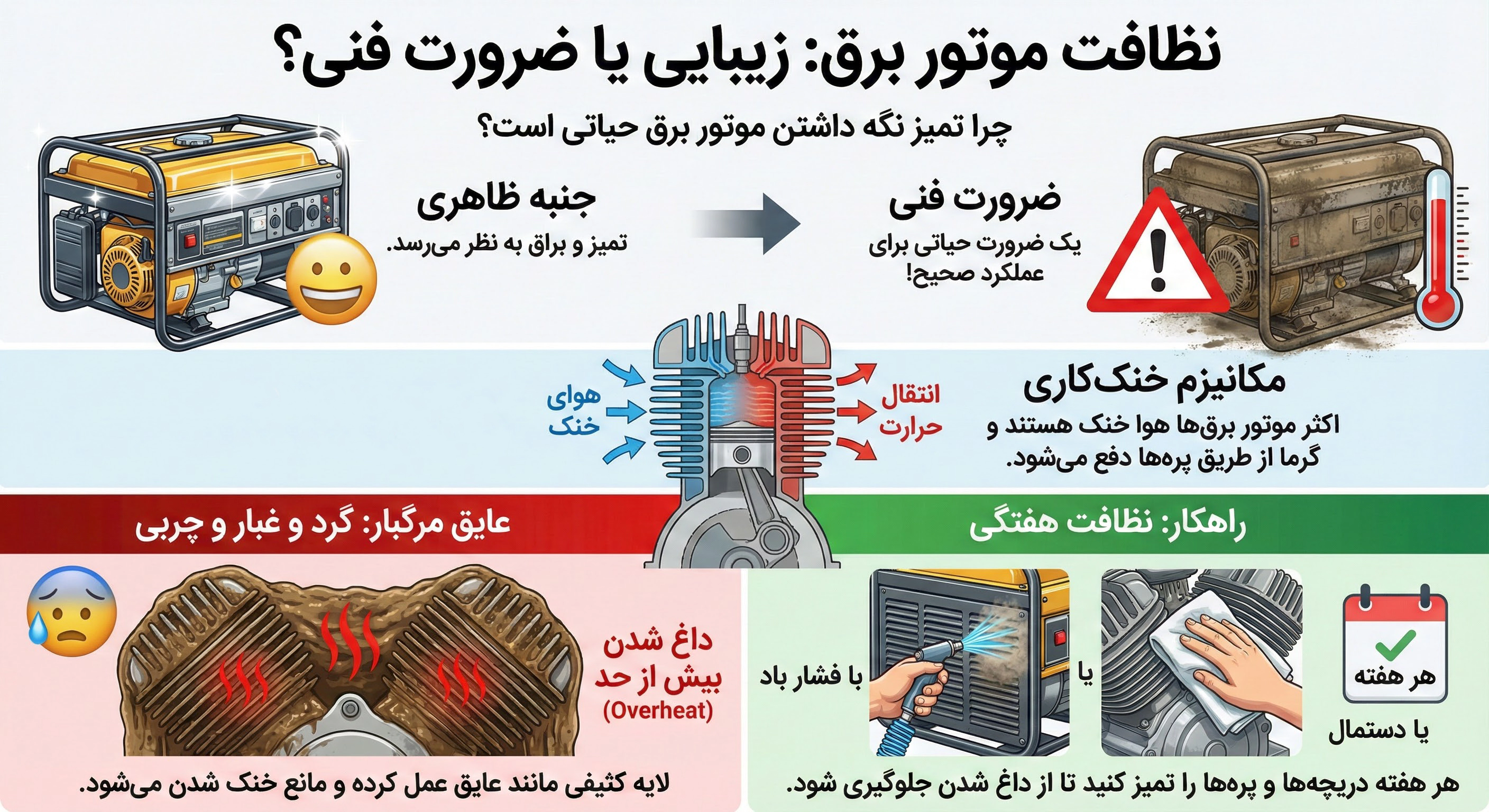 نظافت دستگاه؛ فراتر از زیبایی