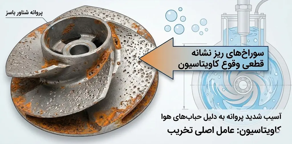 اثر پدیده  کاویتاسیون بر پروانه شناور 