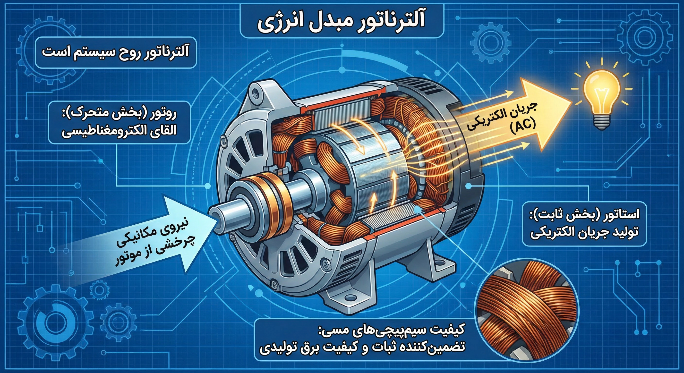 آلترناتور مبدل انرژی