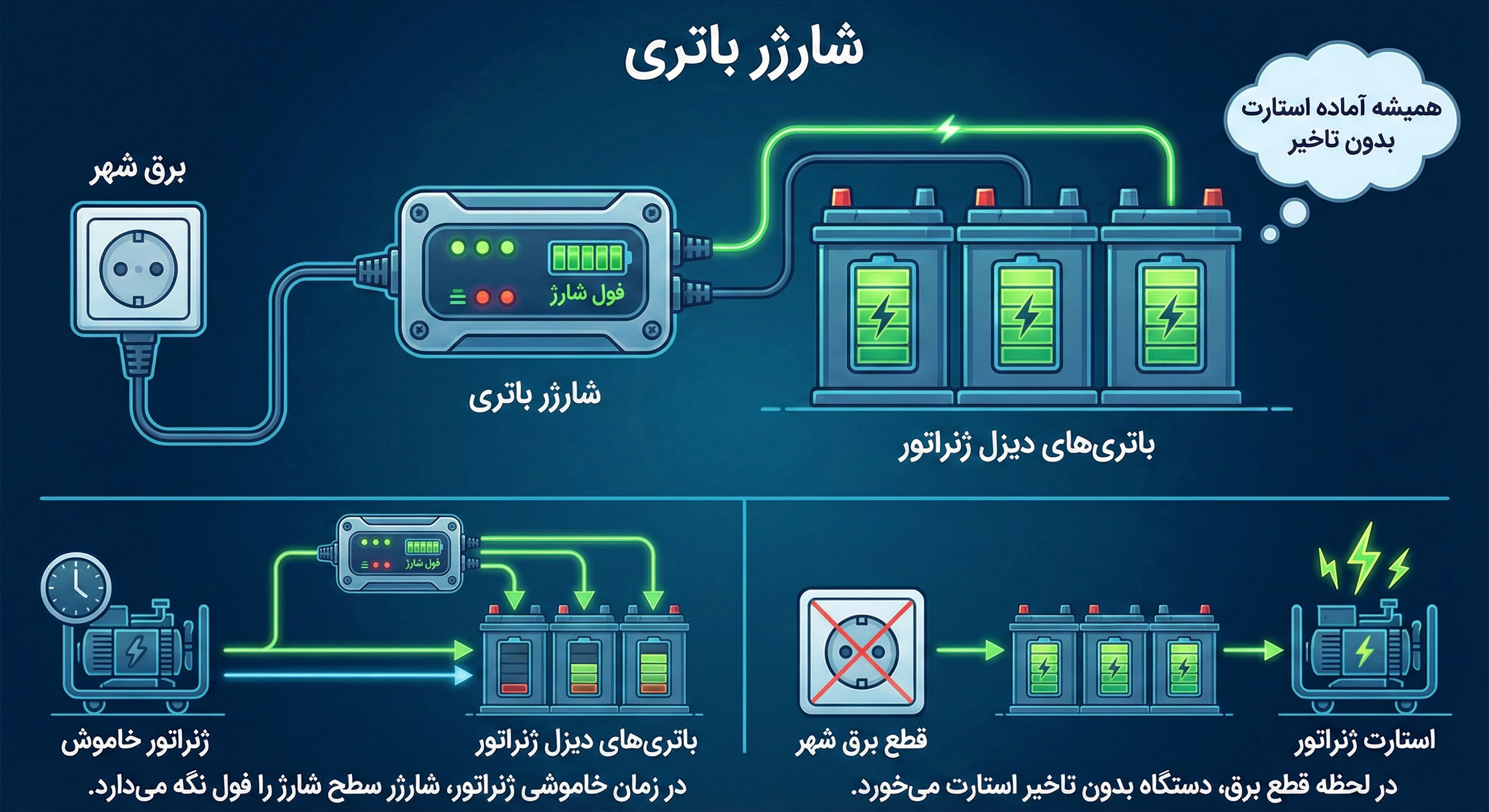 شارژر باتری سوئیچینگ تابلو برق
